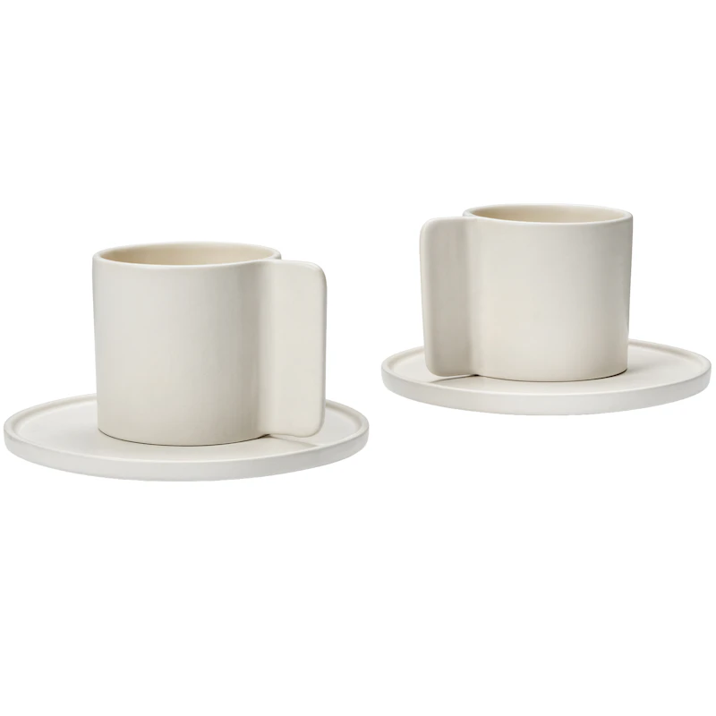 Lungo Kahvikuppipari 2 kpl:n pakkaus, Beige