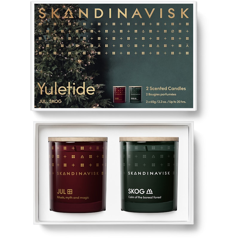 Yuletide Tuoksukynttiläsarja, 2 x 65 g