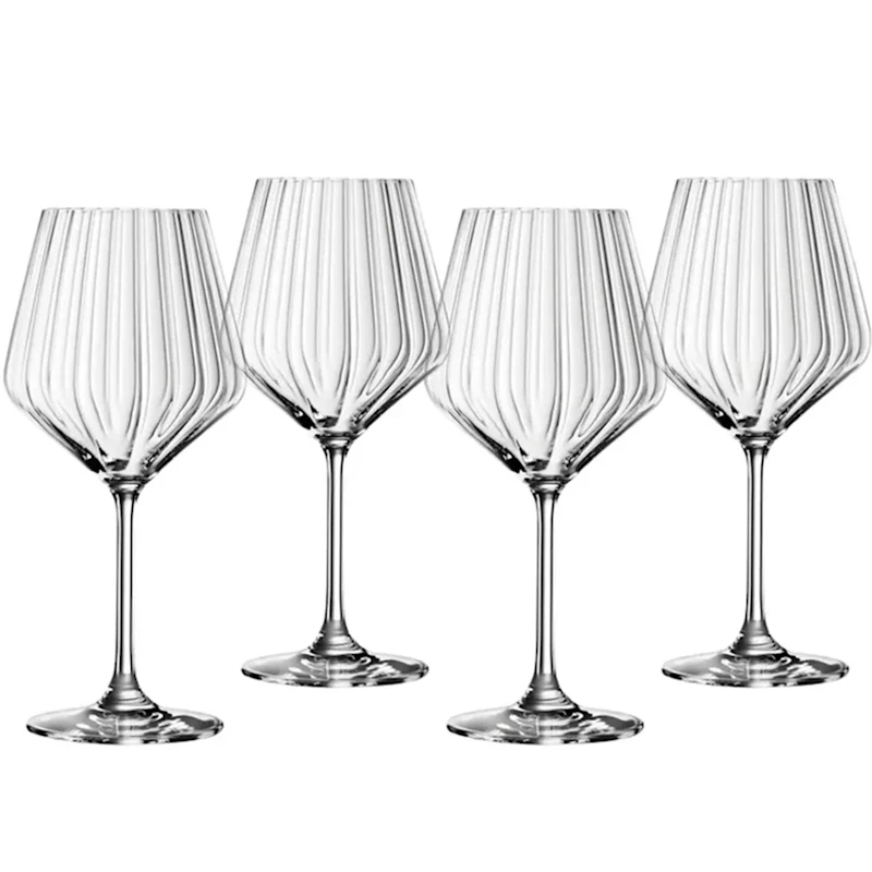 LifeStyle Burgundy Wine Glass 64 cl 4-pack