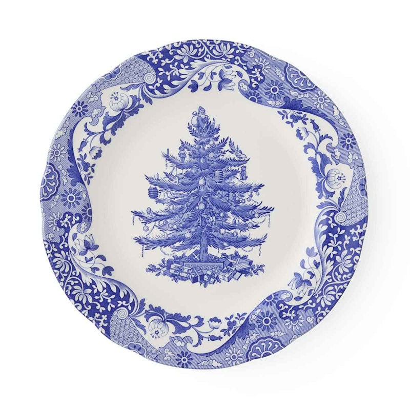 Blue Italian Christmas Pääruokalautanen 27 cm, Sininen