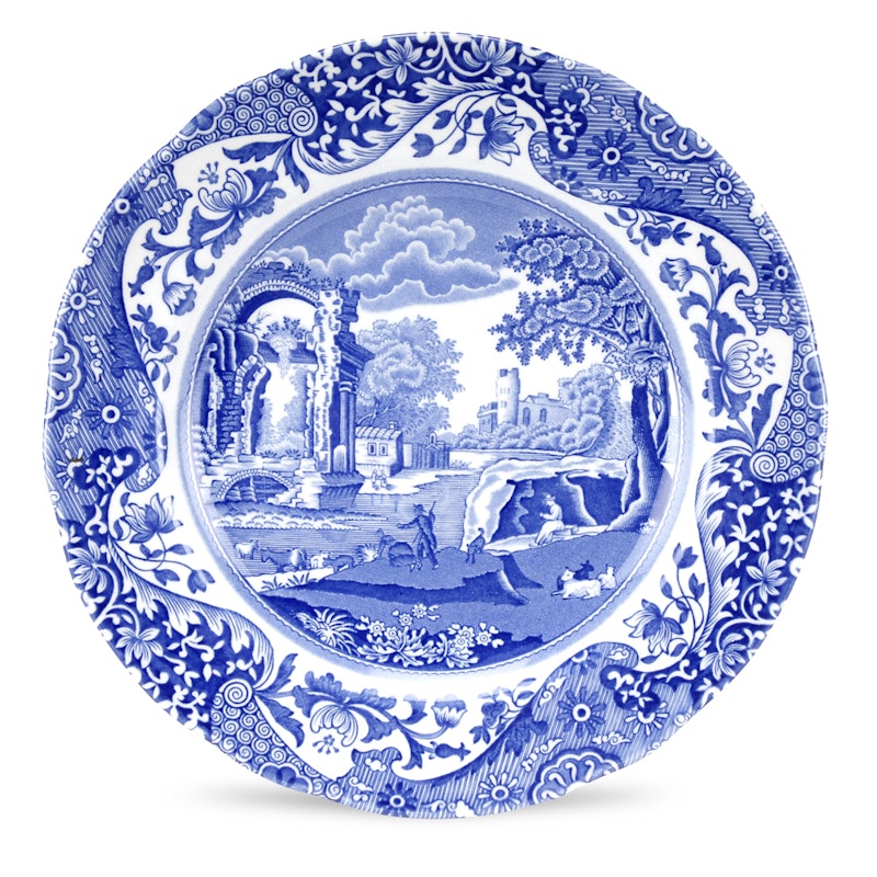 Blue Italian Lautanen 190 mm
