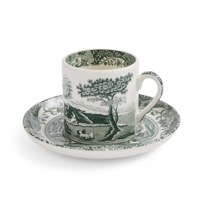 Heritage Green Italian Espressokuppi 9 cl, Vihreä