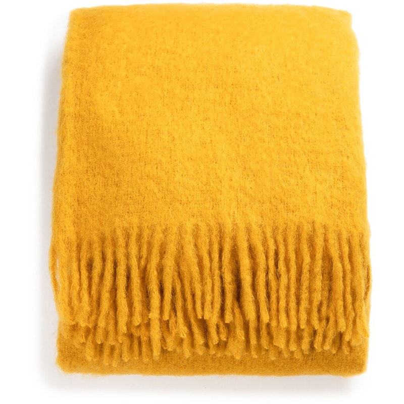 Mohair Huopa 130x170 cm, Mustard