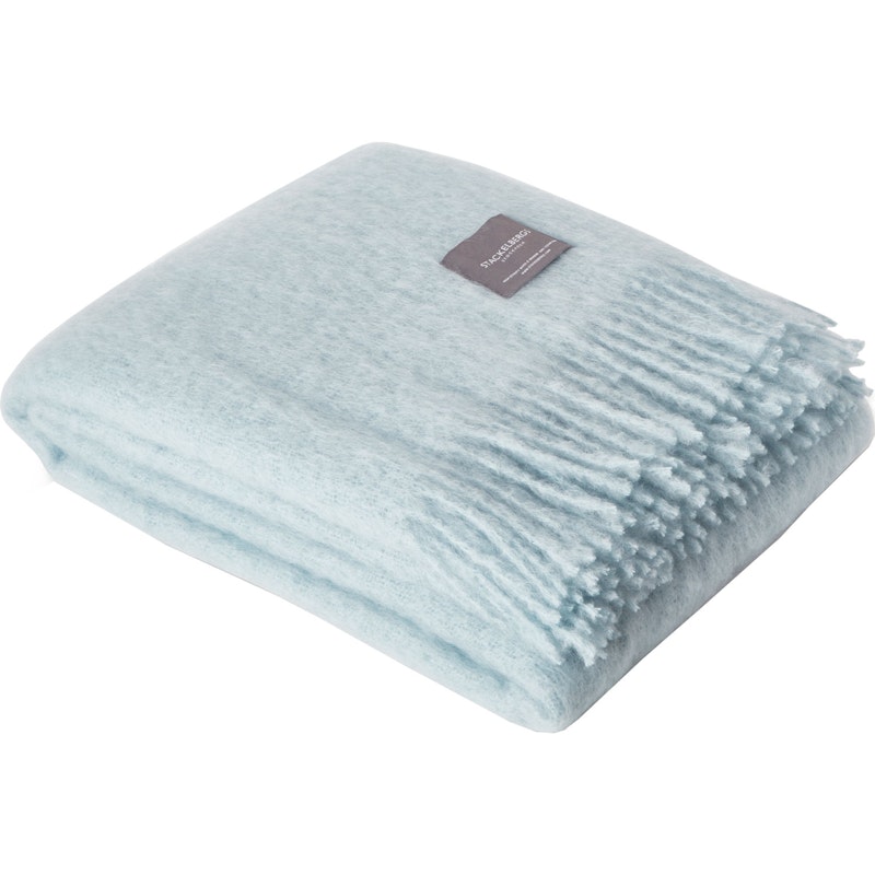 Mohair Viltti Rullattu Hapsu 130x170 cm, Dusky Blue