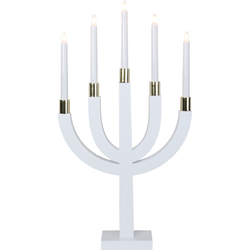 Elias Kynttilänjalka, Valkoinen / Messinki