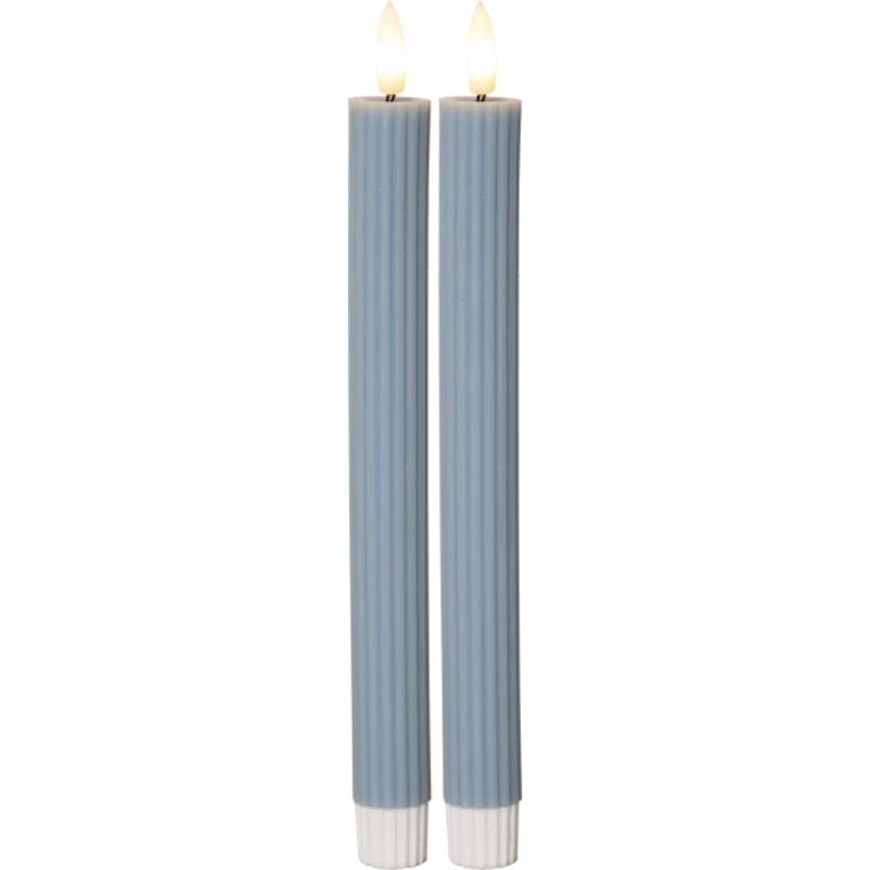 Flamme Antiikkikynttilä 2-pakkaus LED, Sininen