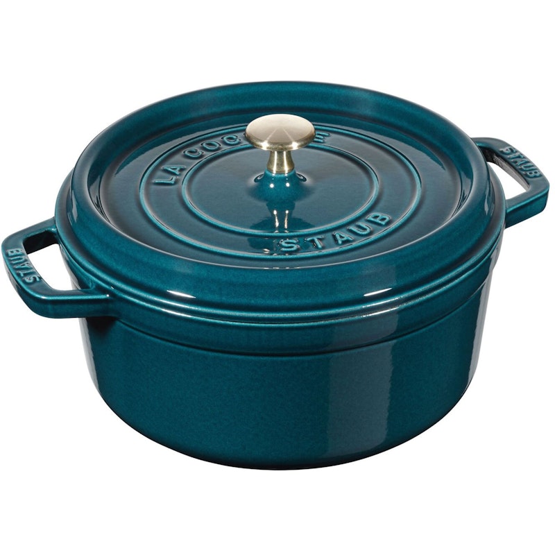 Staub Annosvuoka Pyöreä 28 cm 6,7 L, Petroolin Sininen