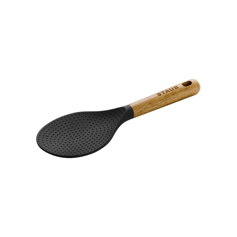 Rice Paddle Tarjoilulusikka Silikoni / Akaasiapuu 22 cm