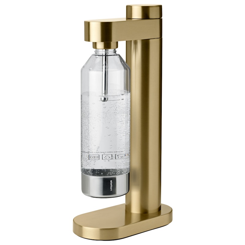 Brus Hiilihapotin, Brushed Brass