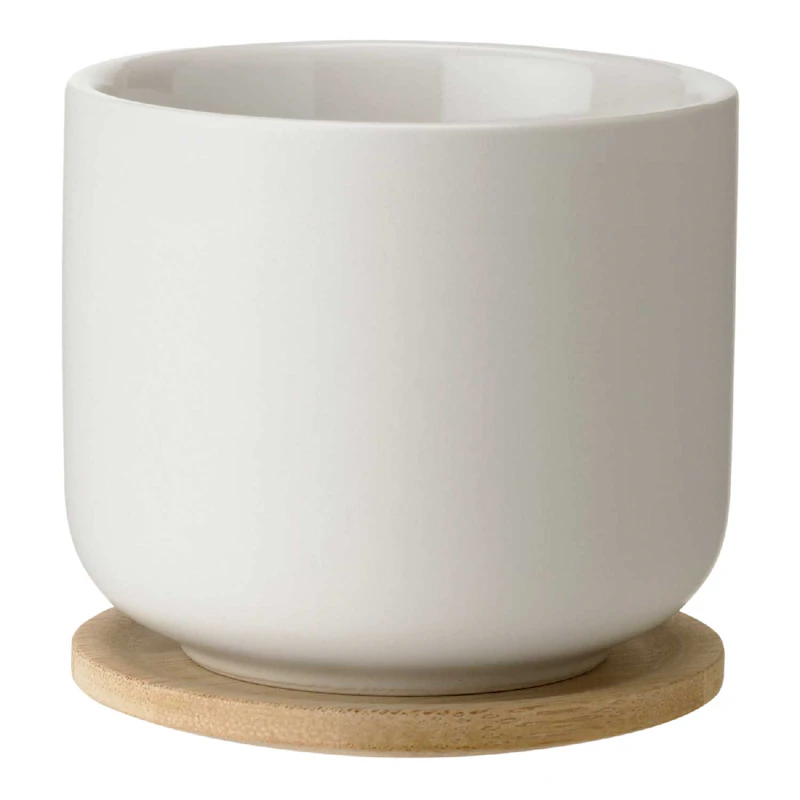 Theo Tea Mug With Coaster, Black, Sand