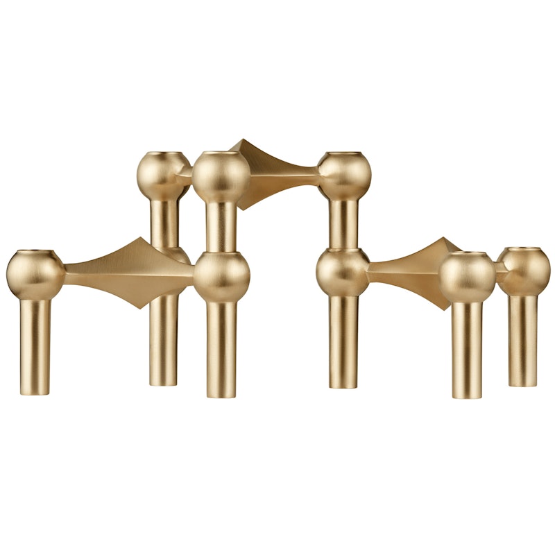 Nagel Kynttilänjalka 3 Kappaletta, Brushed Brass
