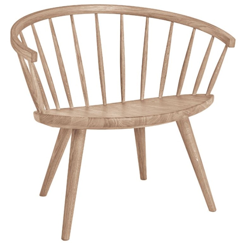 Arka Lounge Chair, Oak White Oil