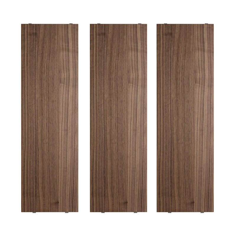 String Hyllyt 3 kpl:n pakkaus 58x20 cm, Saksanpähkinät