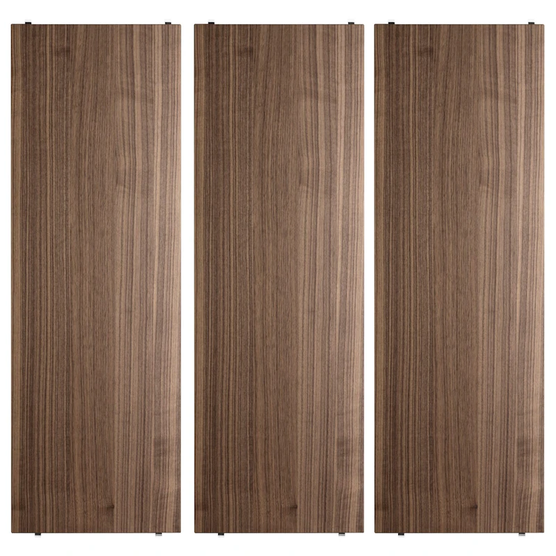 String Hyllyt 3 kpl:n pakkaus 78x30 cm, Saksanpähkinät