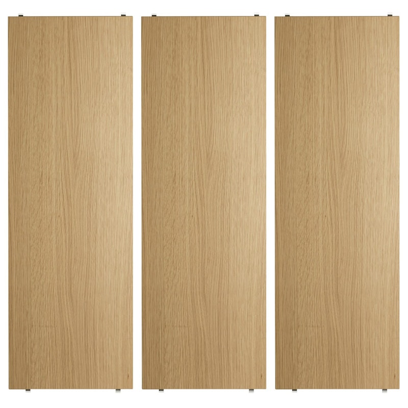 String Hyllyt 3 kpl:n pakkaus 78x30 cm, Tammi
