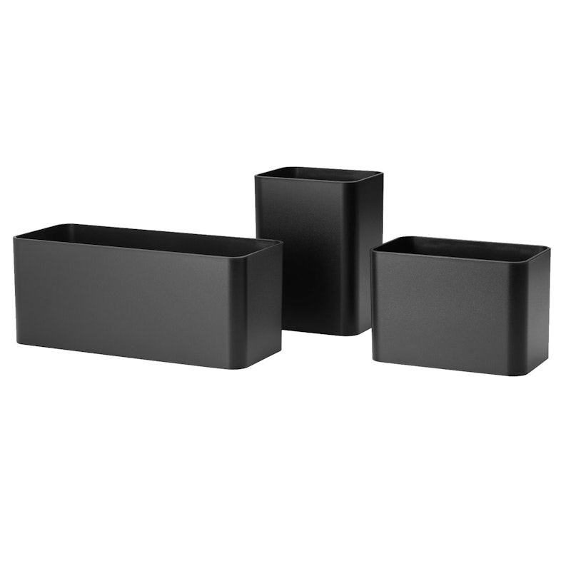 String Organizers Setti 3 Laatikolla, Mustat
