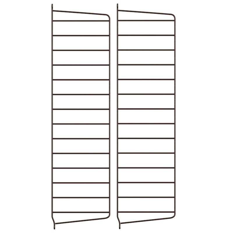 String Paneelit 20x75 cm 2 kpl:n pakkaus, Tummanruskeat