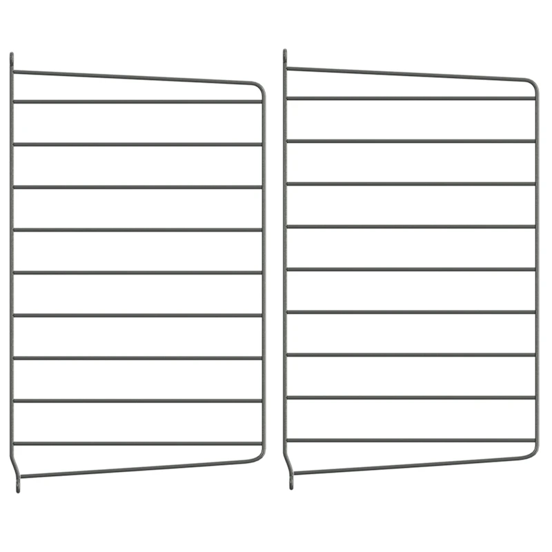 String Paneelit 30x50 cm 2 kpl:n pakkaus, Tummanharmaat