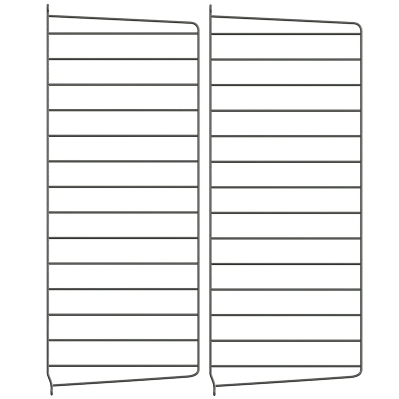 String Paneelit 30x75 cm 2 kpl:n pakkaus, Tummanharmaat