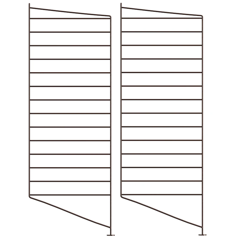 String Paneelit Lattia 30x85 cm 2 kpl:n pakkaus, Tummanruskeat