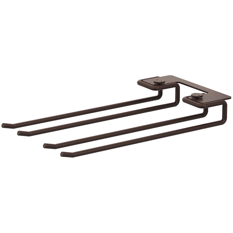 String Ripustintelineet Juomalaseille 30 cm 2 kpl:n pakkaus, Tummanruskeat