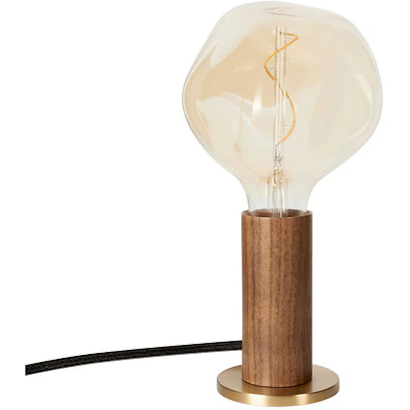 Knuckle Table Lamp With Voronoi-I Light Source, Walnut