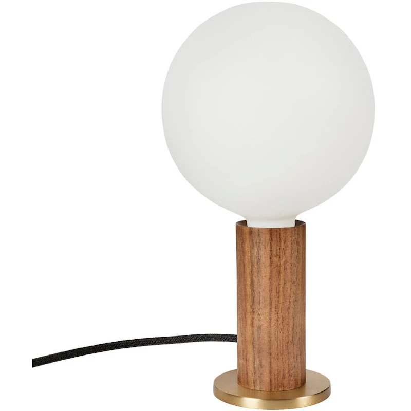 Knuckle Table Lamp With Sphere IV Light Source, Walnut