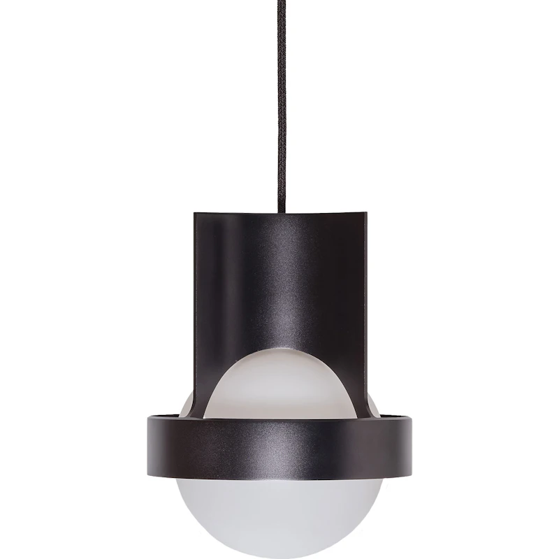 Loop Single Ceiling Lamp with Sphere IV, Dark Grey