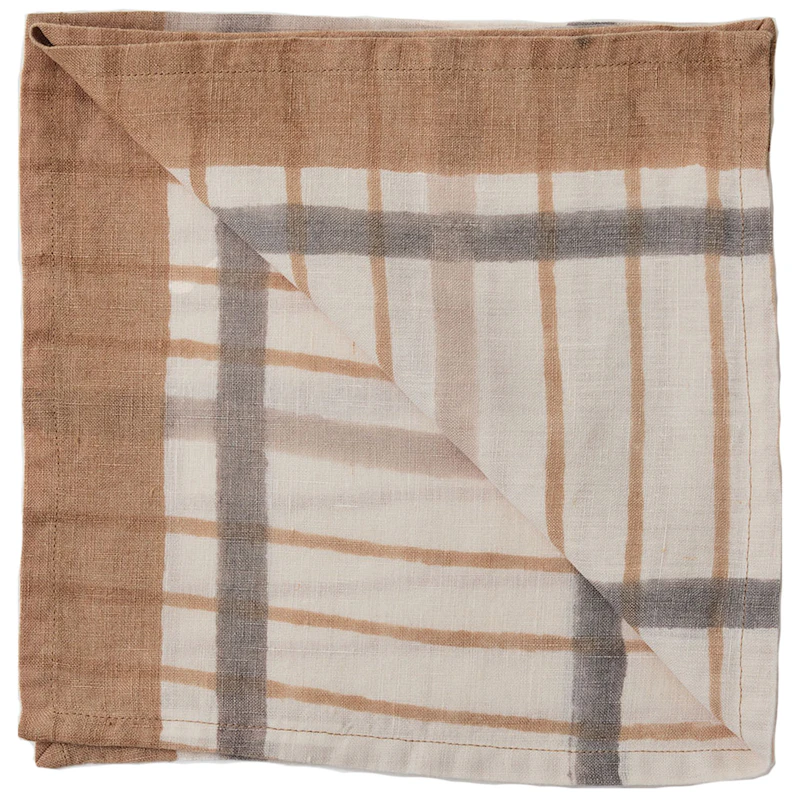 Ella Servetti 50x50 cm, Hazelnut Checkered