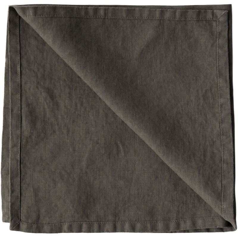 Linen Servetti 45x45 cm, Ruskeanharmaa