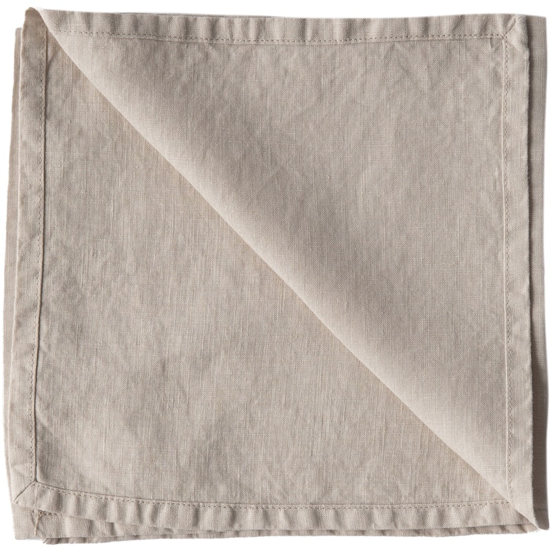 Linen Servetti 45x45 cm, Warm Grey