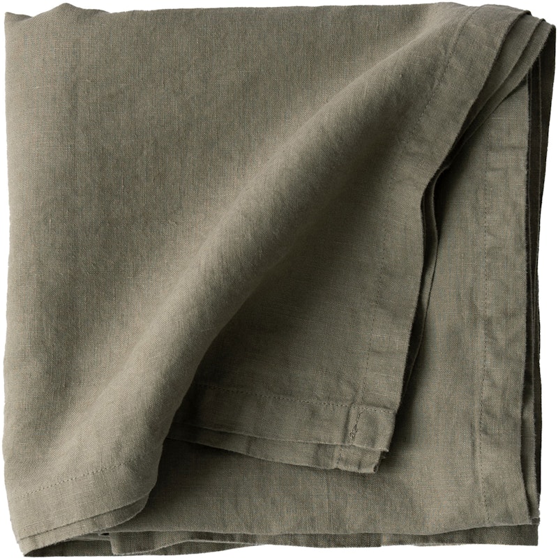 Linen Pöytäliina 145x145 cm, Olive