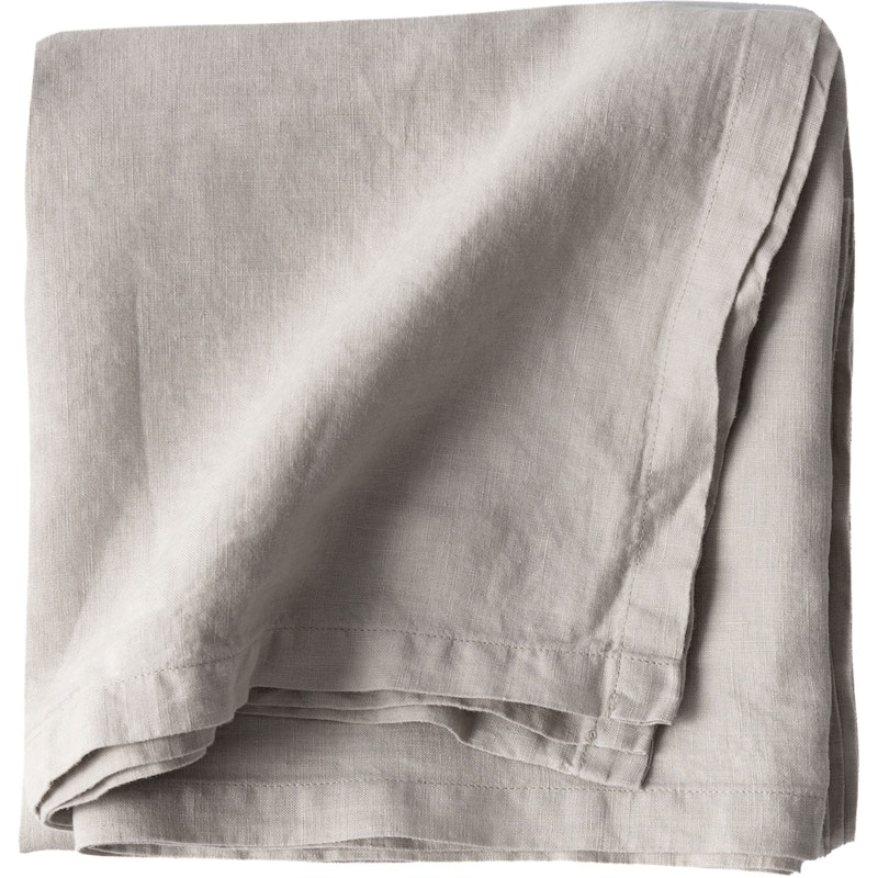 Linen Pöytäliina 145x145 cm, Warm Grey