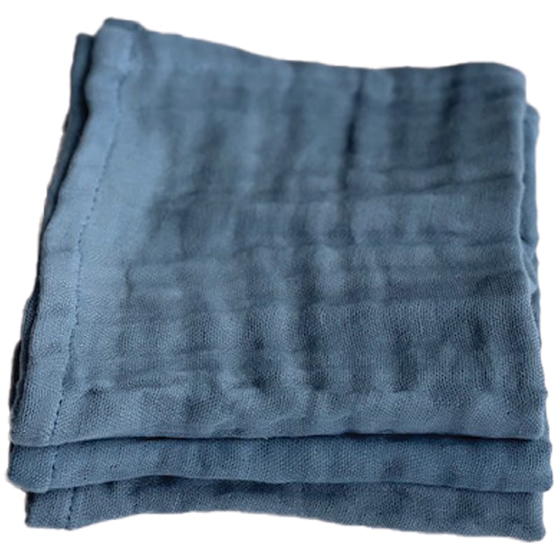 Fine Kasvopyyhkeet 30x30 cm 3 kpl:n pakkaus, Grey Blue