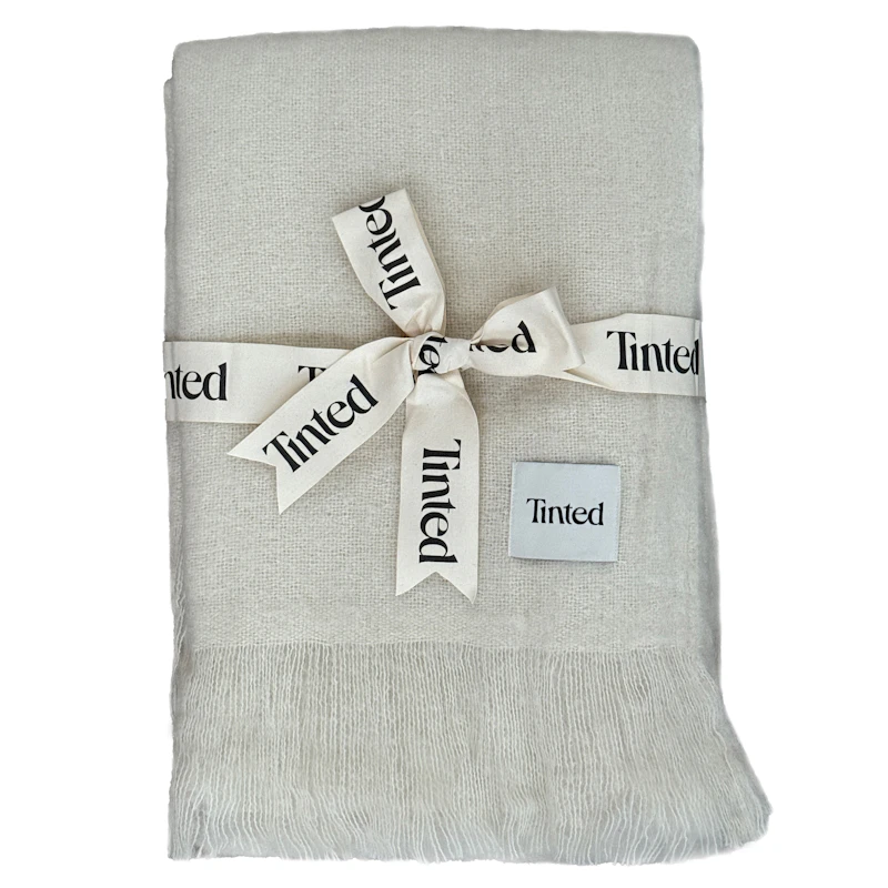 Fridh Huopa Mohair 130x170 cm, Luonnonvalkoinen