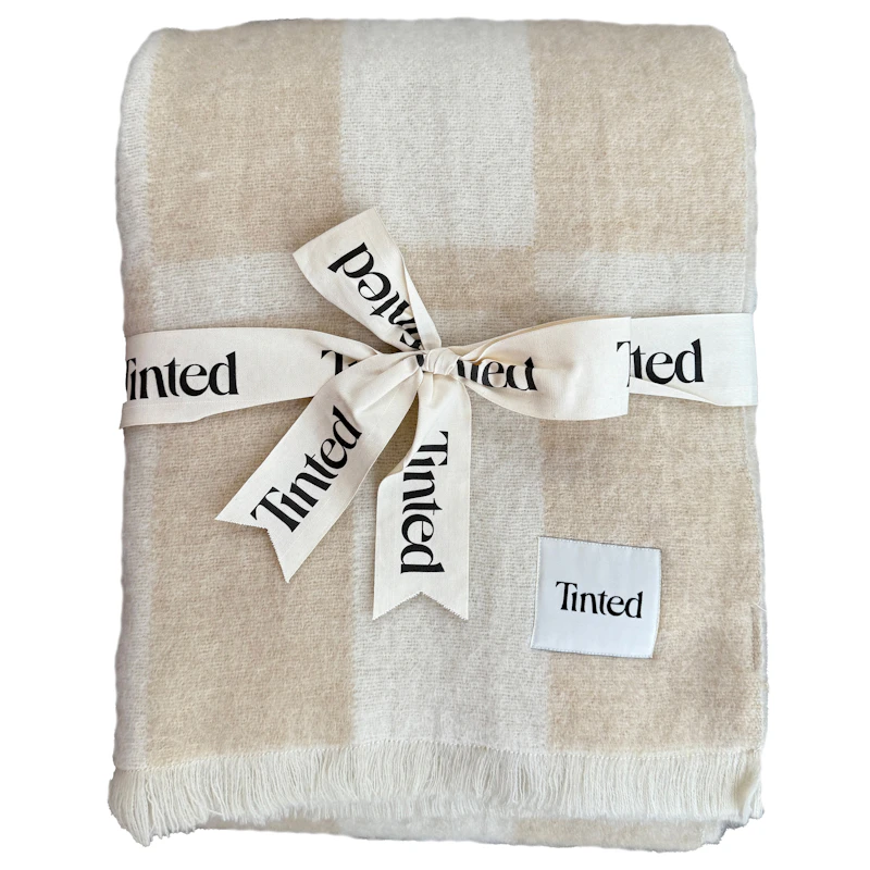 Hallin Huopa Mohair 130x170 cm, Beige / Luonnonvalkoinen