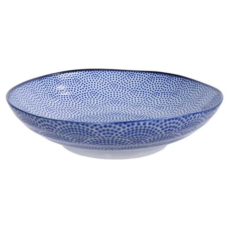 Nippon Blue Pastalautanen 21 cm, Dots