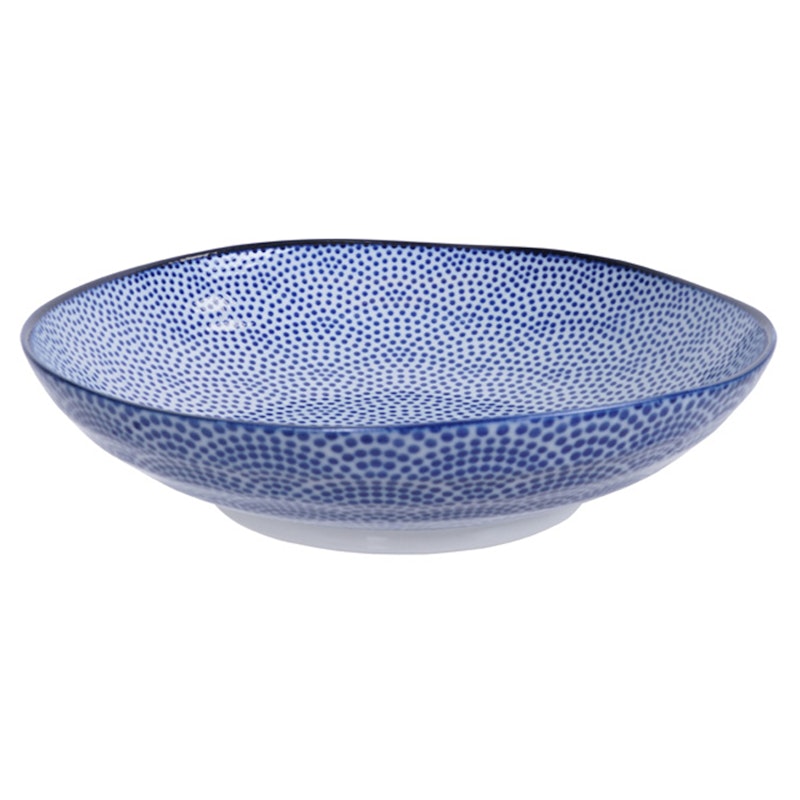 Nippon Blue Pastalautanen 21 cm, Dots