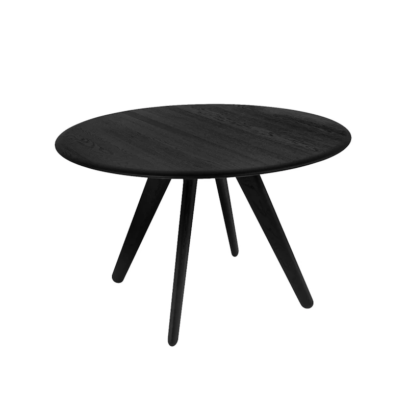 Groove Ruokapöytä Ø120 cm, Musta