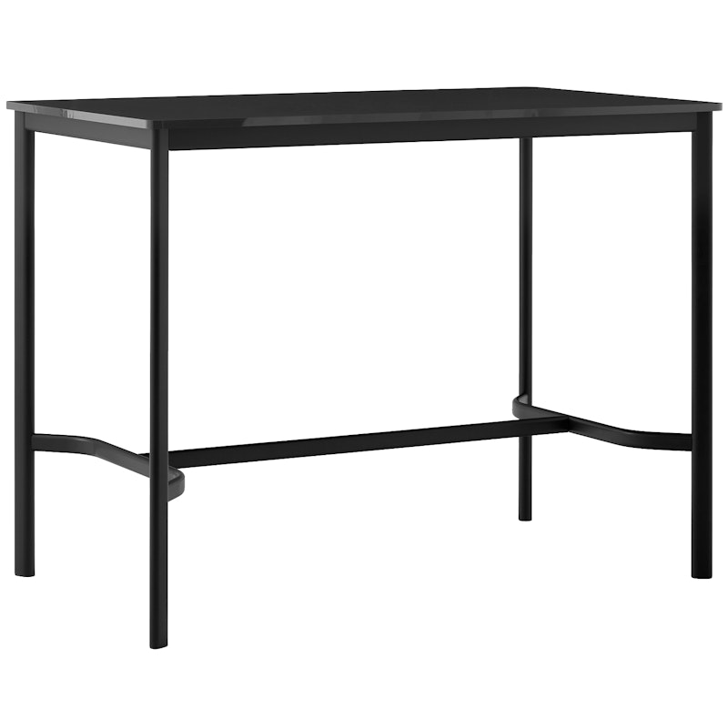 Drip HW114 Baaripöytä 80x140x105 cm, Musta Laminaatti / Musta