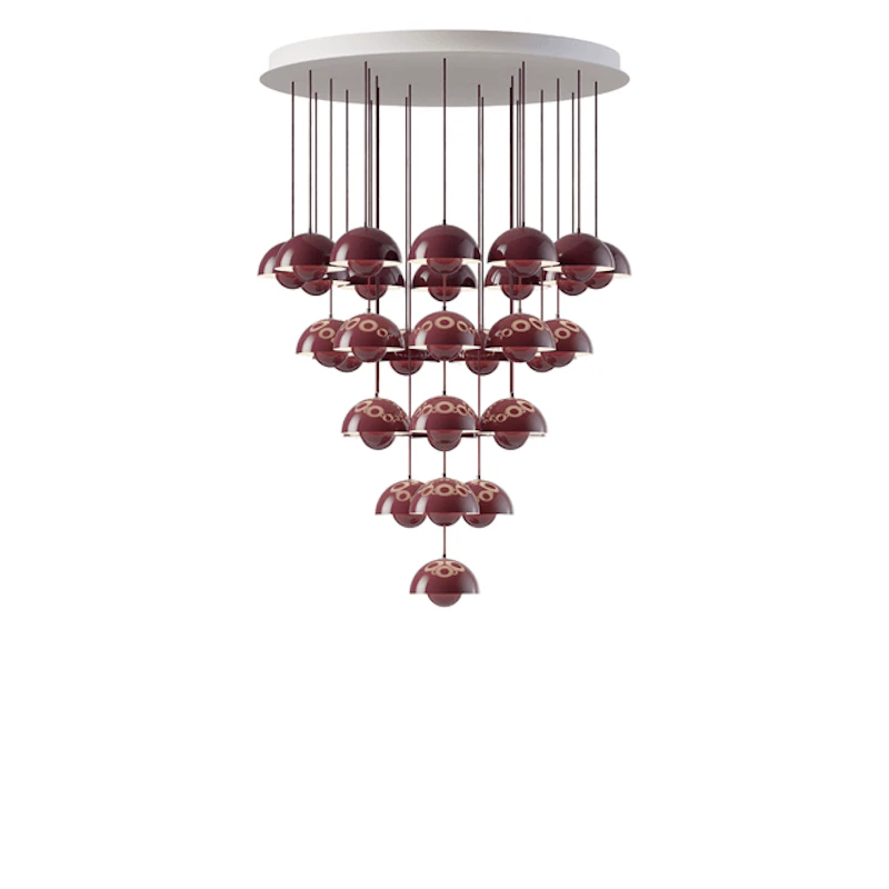 Flowerpot VP10 Kattokruunu 31 Kpl Ø89 Dark Plum
