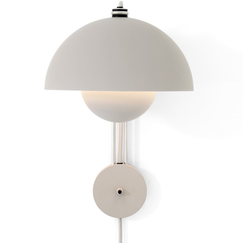 Flowerpot VP8 Seinävalaisin, Matt Light Grey