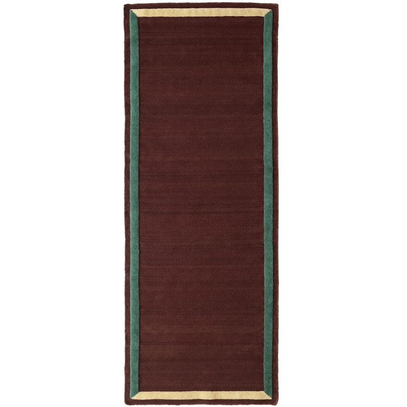 Framed Rug AP14, Sisal, 90x240 cm Villamatto 90x240 cm Luumunvärinen