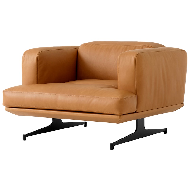 Inland AV21 Nojatuoli, Nahka Noble Cognac / Warm Black