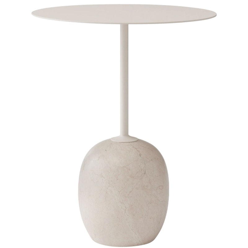 Lato LN8 Pöytä 40 cm, Ivory White / Crema Diva Marble