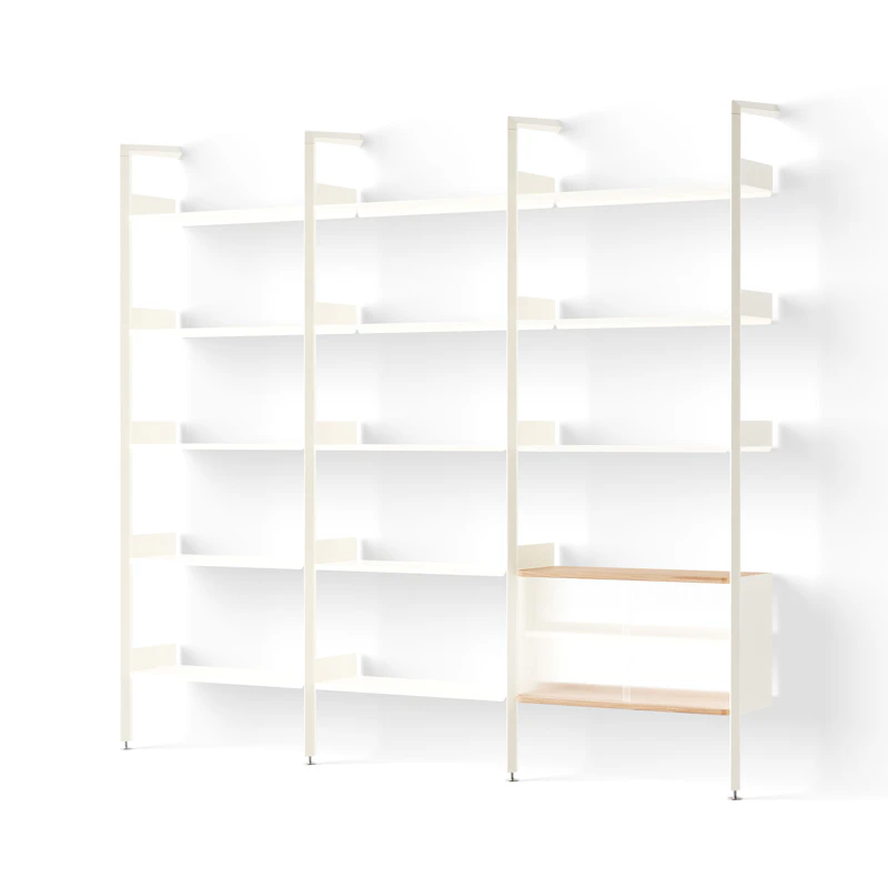 Rombe IF1/IF4/IF6 Hyllyjärjestelmä Config H, Alabaster