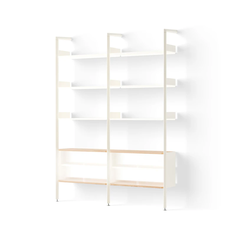 Rombe IF3/IF6 Hyllyjärjestelmä Config E, Alabaster