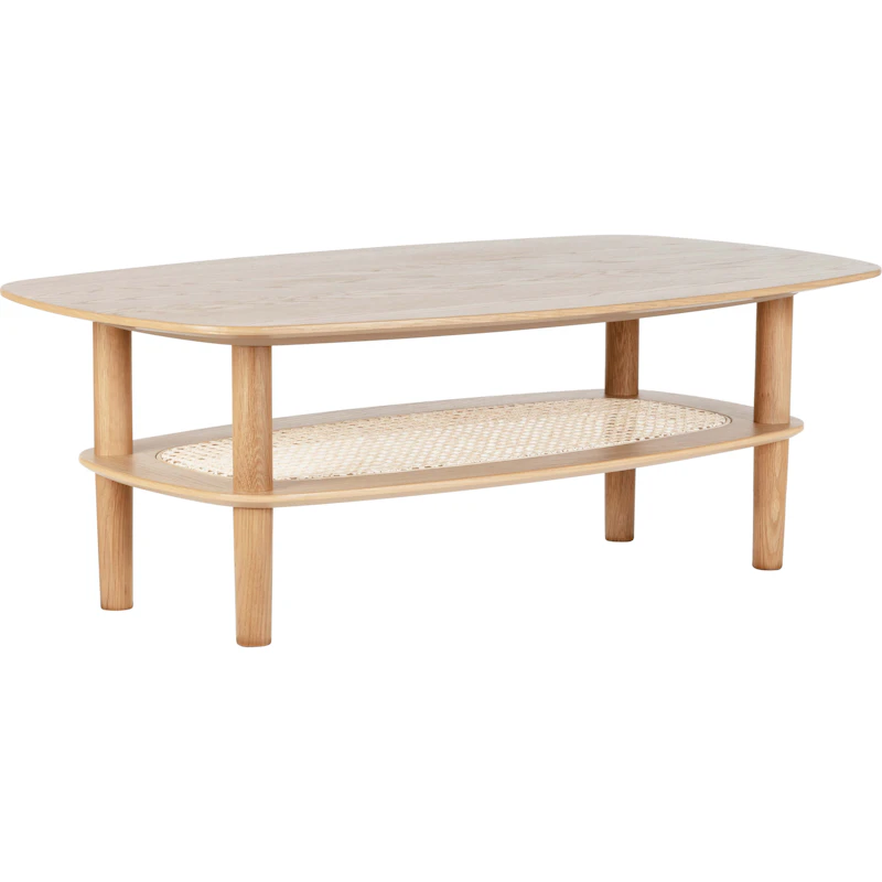 Together Sleek Rectangle Sohvapöytä Matala, Tammi