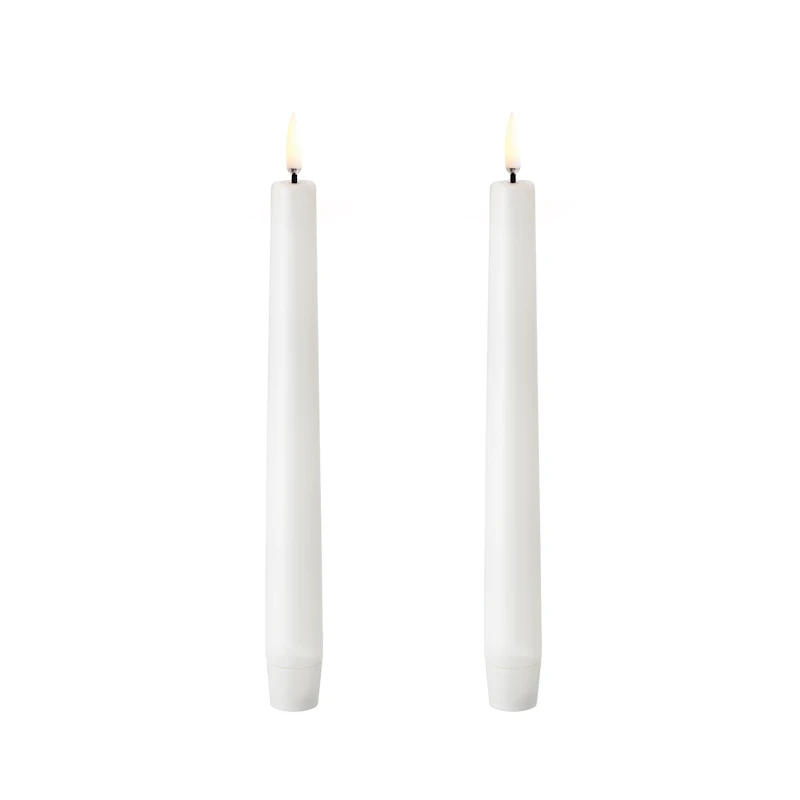 LED Kruunukynttilä 20,5 cm 2 kpl:n pakkaus, Nordic White