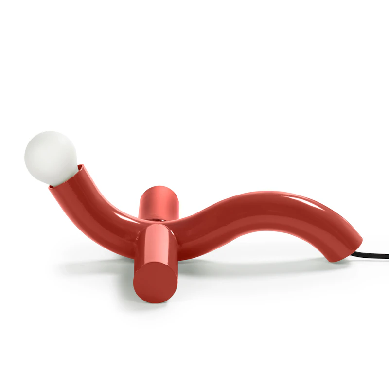 La Due Table Lamp, Red